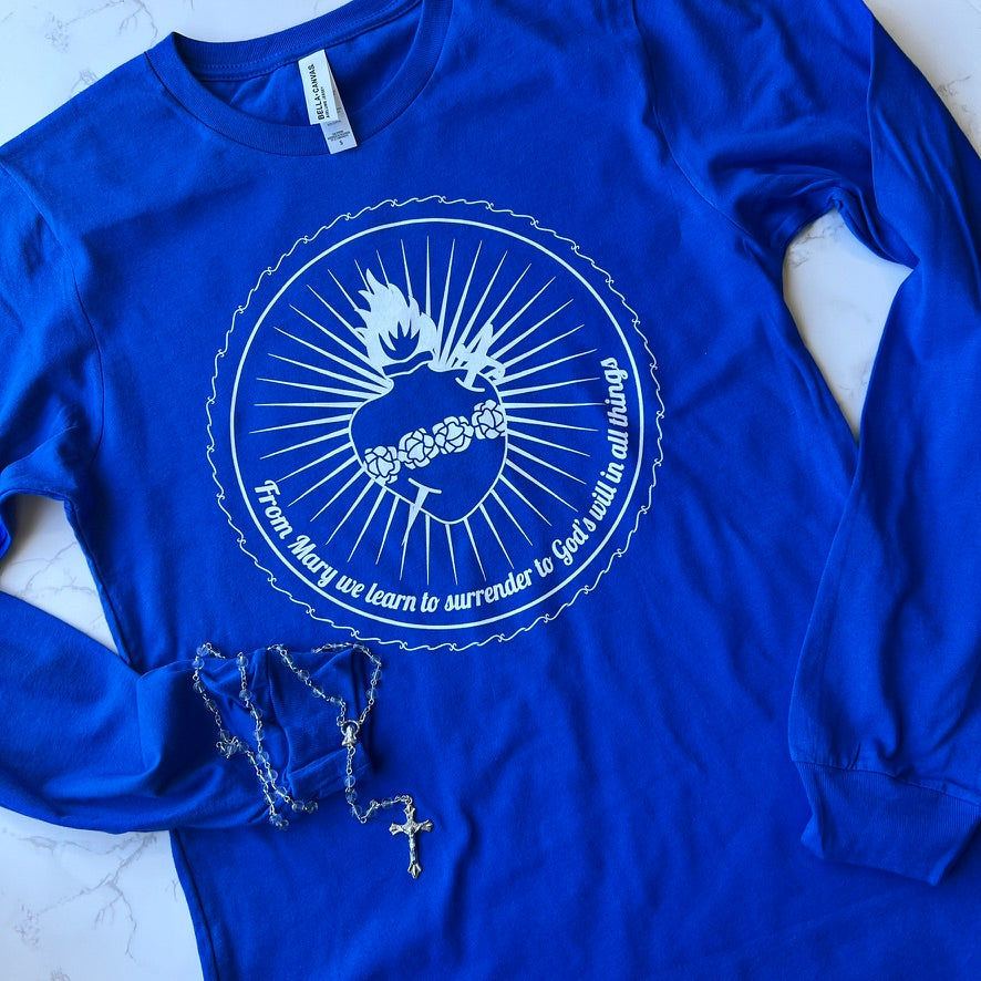 Immaculate Heart Long Sleeve – Catholic T-Shirt Club